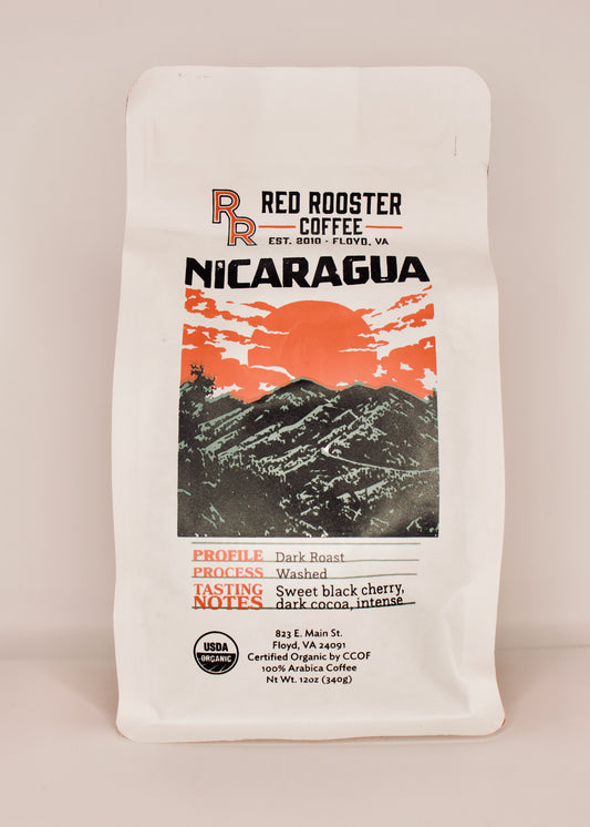 Red Rooster Coffee Nicaragua Dark Roast 340 g