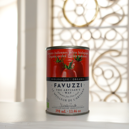 Favuzzi Organic peeled Italian Tomatoes 398 ml