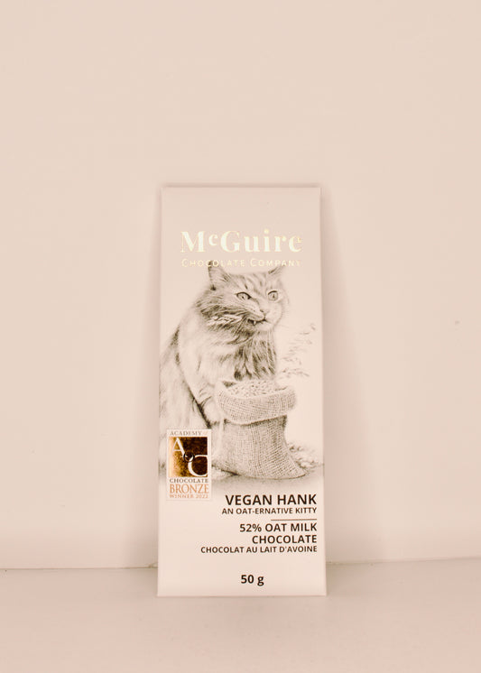 McGuire Chocolate Company 52% Oat Milk Vegan Hank 50 g